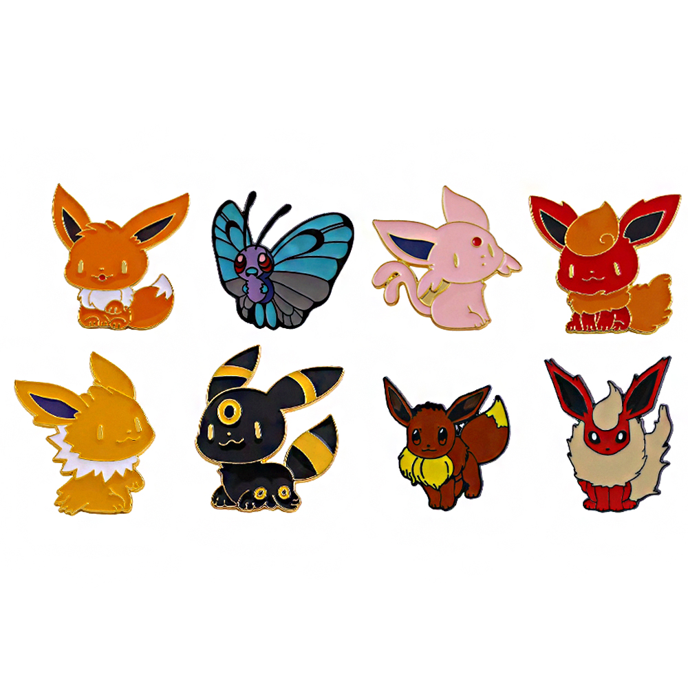 Embroidery Reddit - 8pc Eevee Enamel Pins Set, Cute