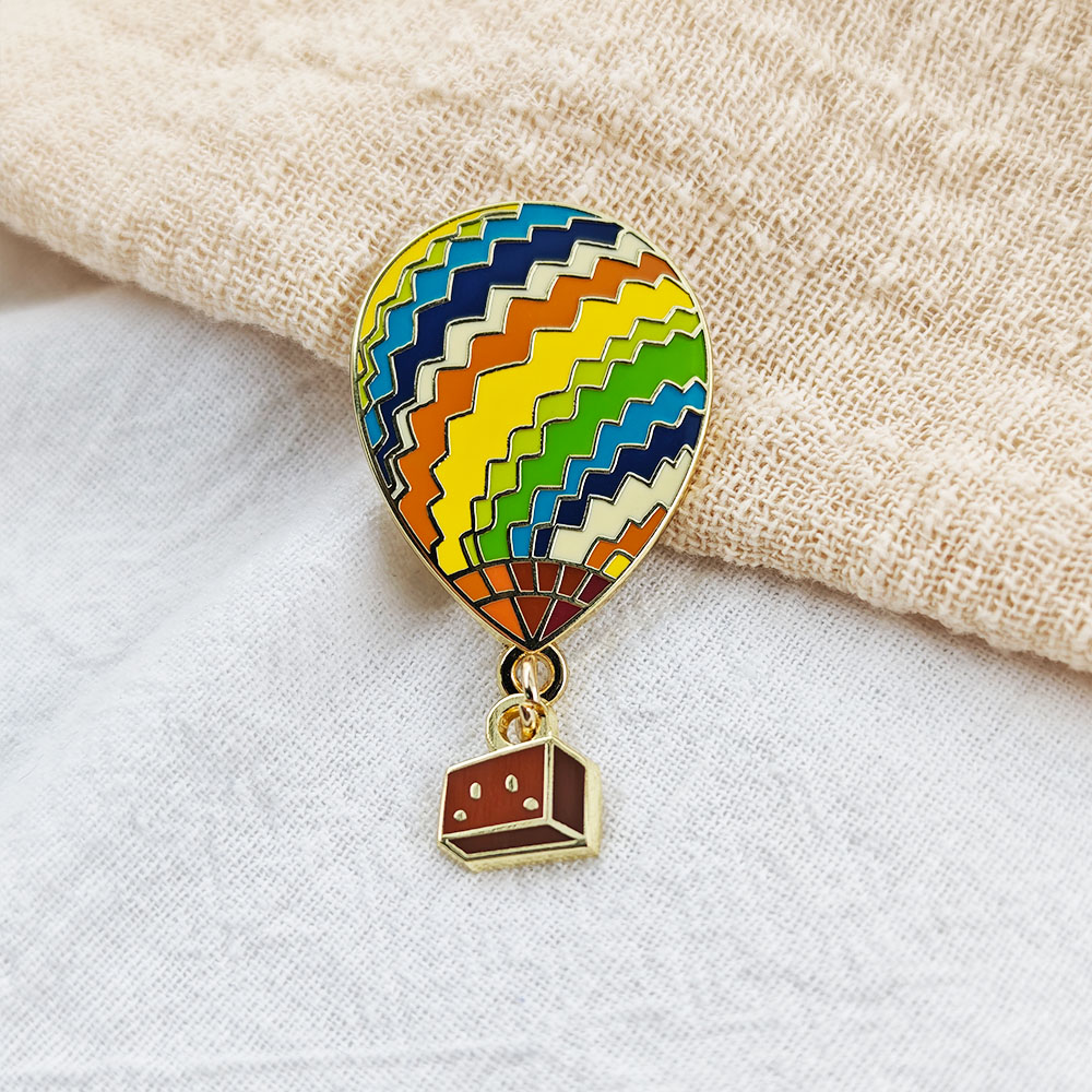 Rainbow Striped Hot Air Balloo - đánh giá và giá Embroidery Bali