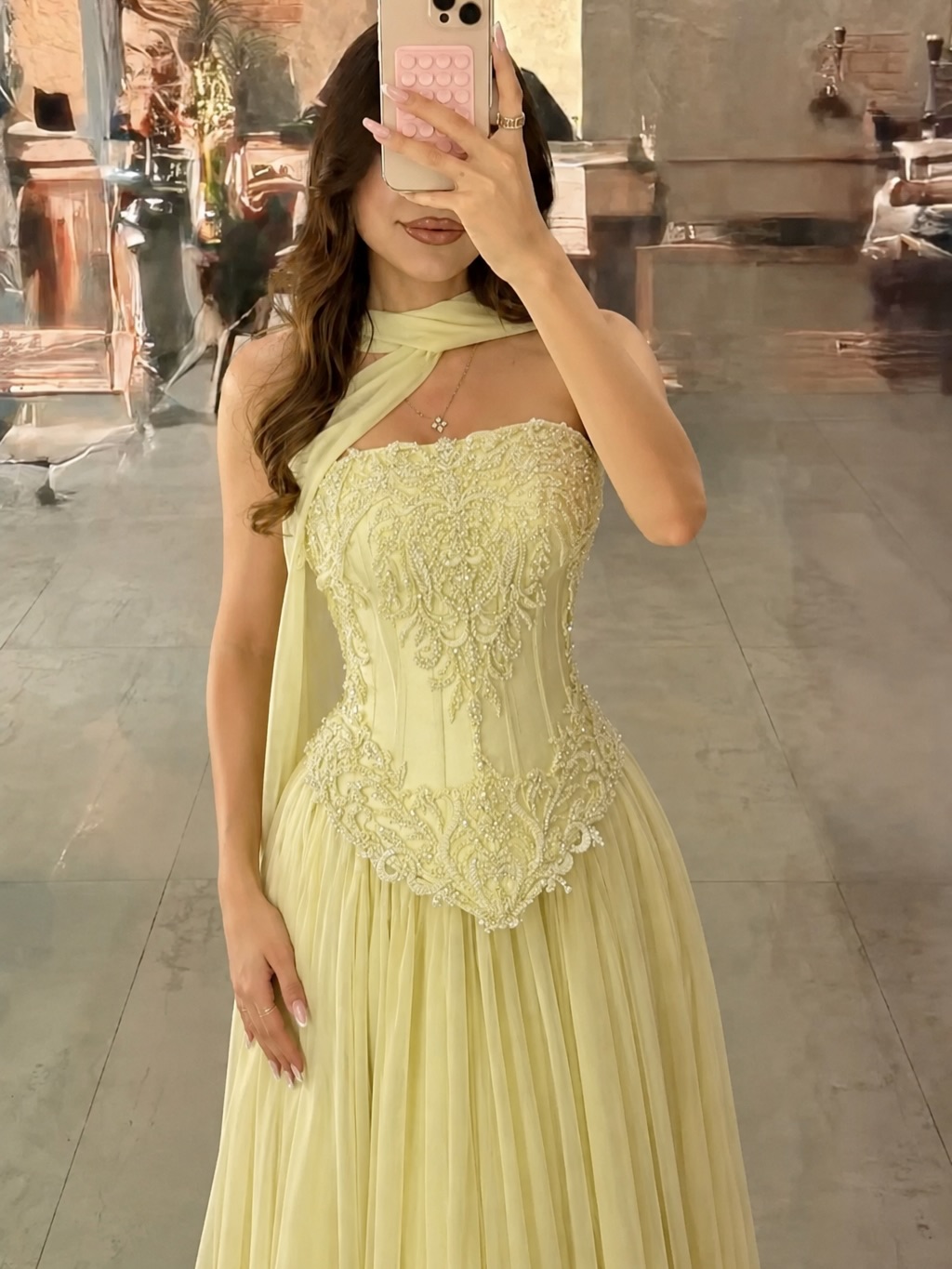 Customized Sexy Yellow Lace Co - đánh giá và giá Embroidery Yellow Dress