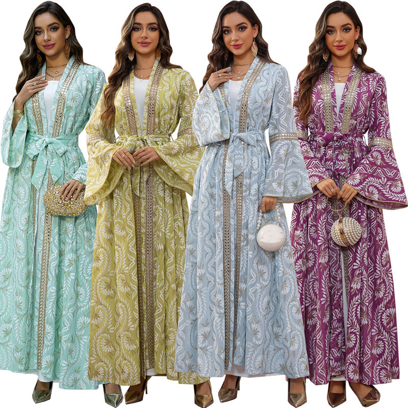 2PCS Muslim Women Dress Dubai  - đánh giá và giá Embroidery Kebaya