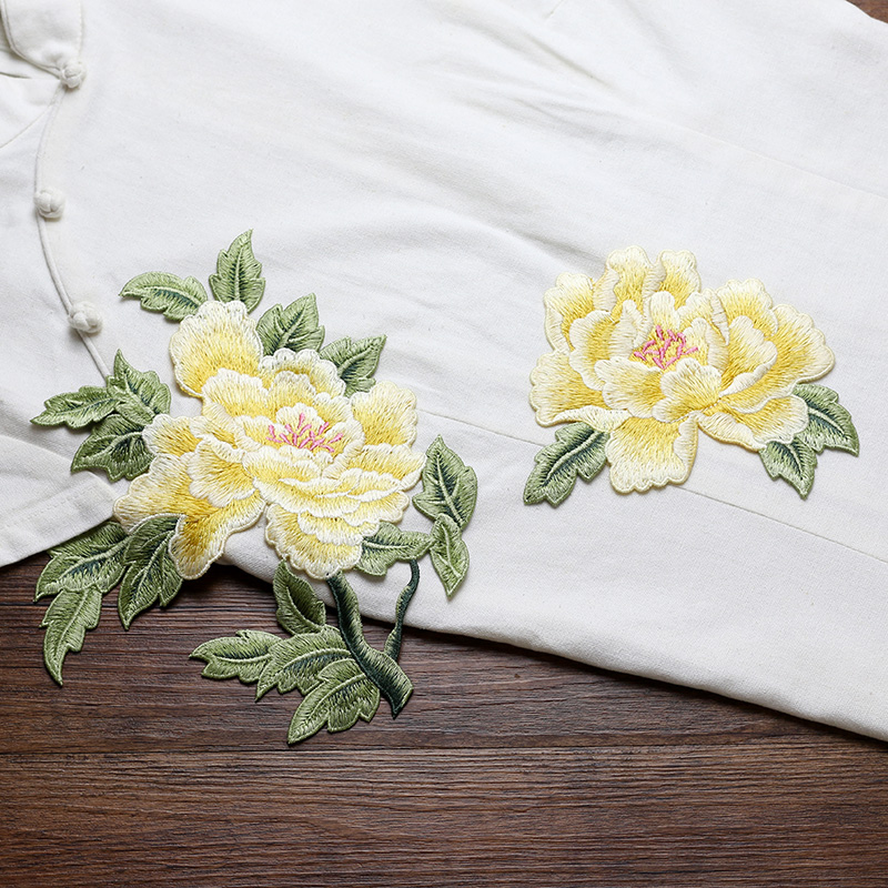 1 Pair Red Pink Yellow Embroid - đánh giá và giá Embroidery Yellow Dress