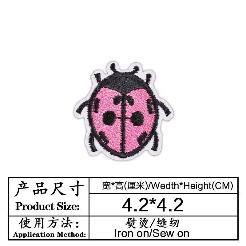 100pcs/Lot Small Embroidery Pa - đánh giá và giá Embroidery Lady Bug