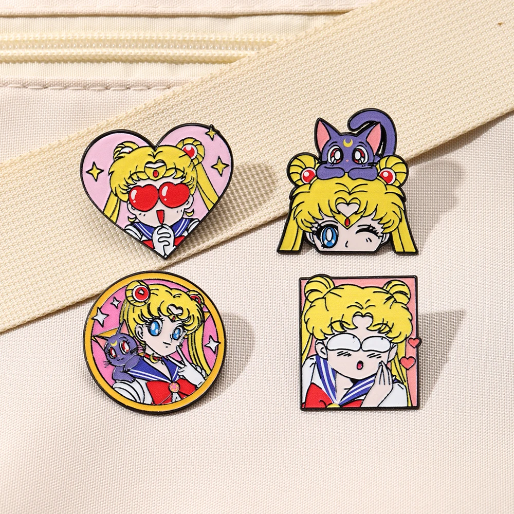 4 Pcs Sailor Moon Heart Shape  - đánh giá và giá Embroidery Reddit